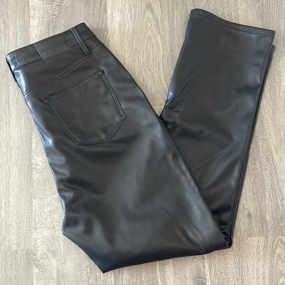 Judy Blue Plus Size HW Faux Leather Skinny Pants